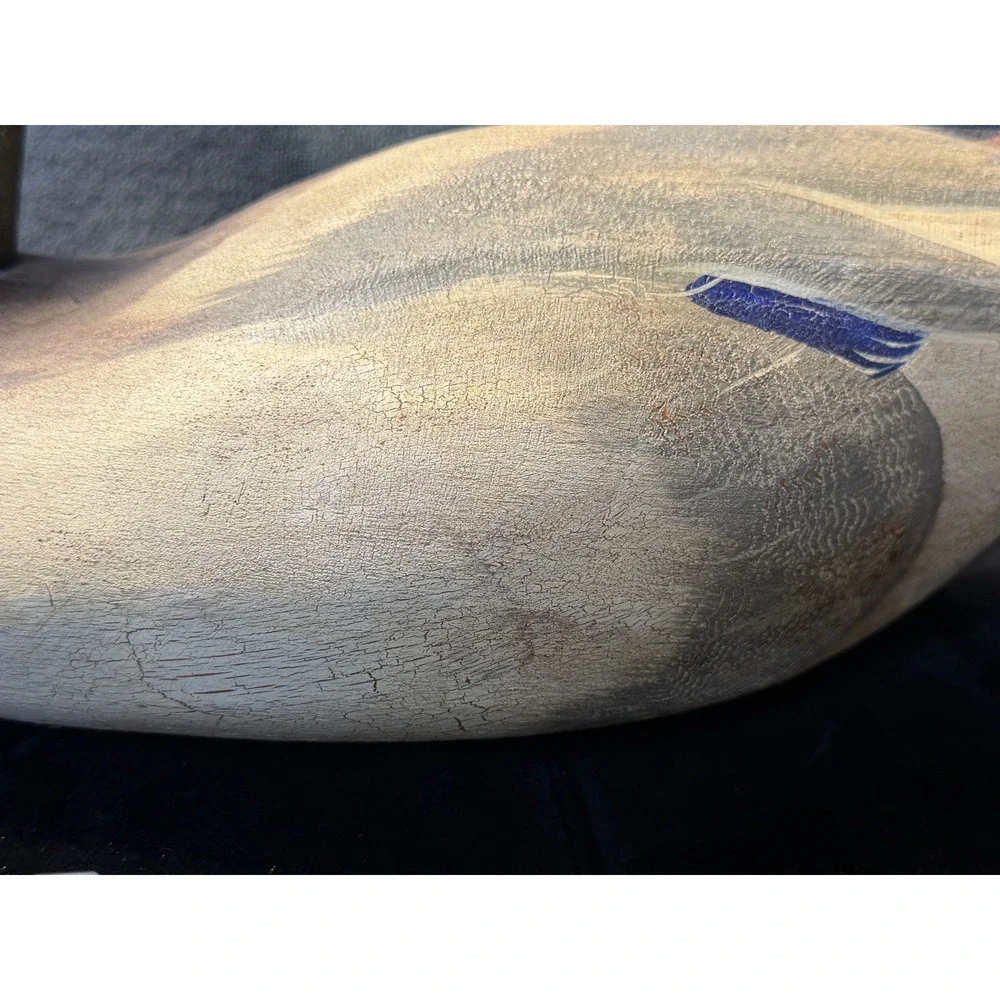 Ducks Unlimited Mallard Decoy With Anchor David Maas Signed Wood Duck 926